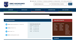 Desktop Screenshot of obecmachulince.sk